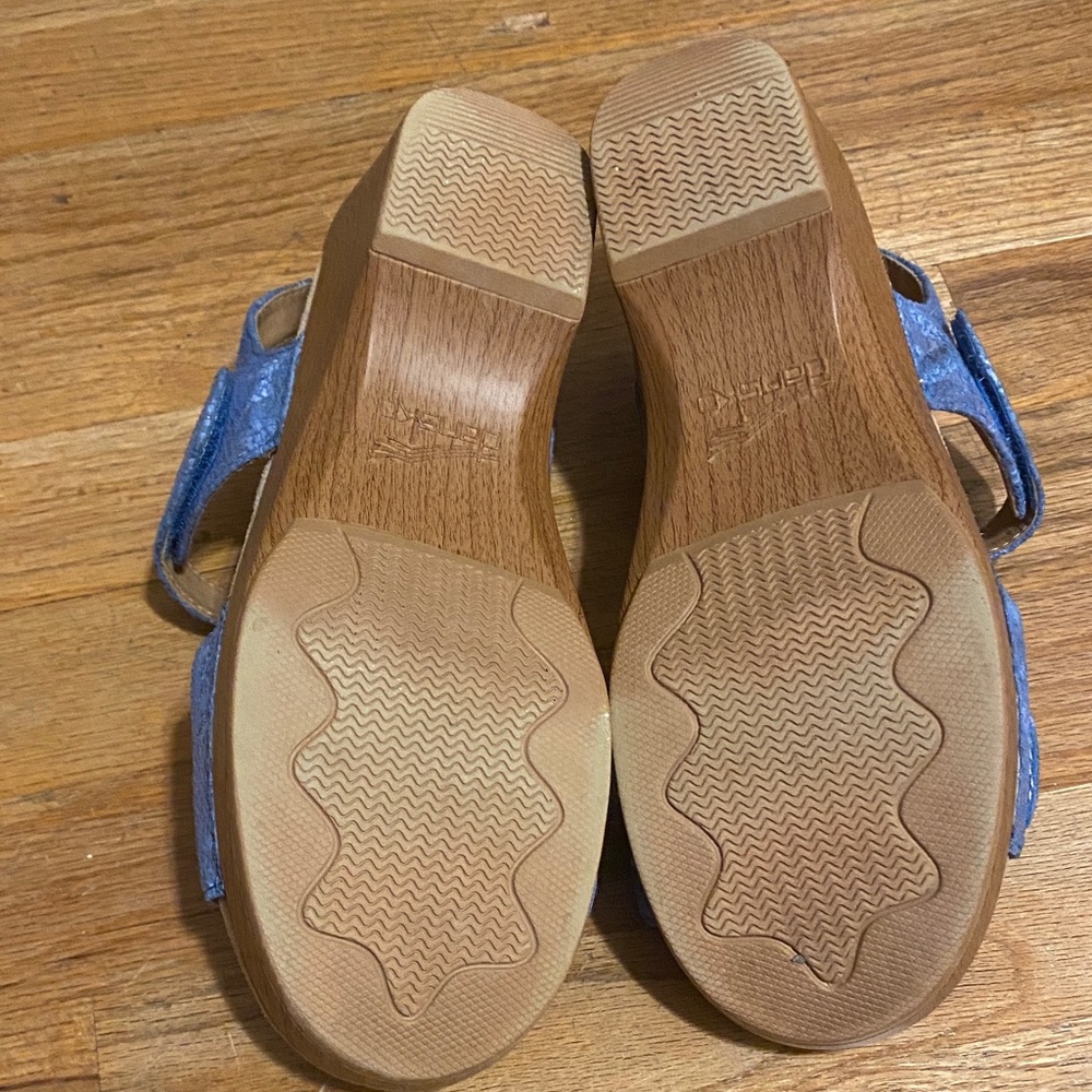 Dansko Blue Textured Sandals - Picture 5 of 7